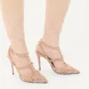 Escarpins à lacets Rockstud avec brides 100 mm