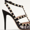 Escarpins à lacets Rockstud avec brides 100 mm