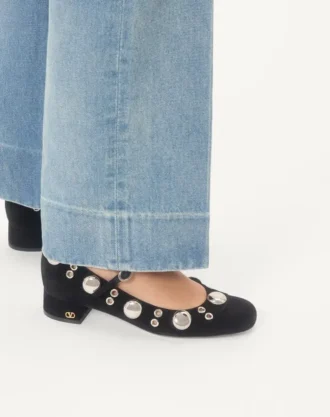 Escarpins Mary Jane Nellcôte en cuir croûte 30 mm