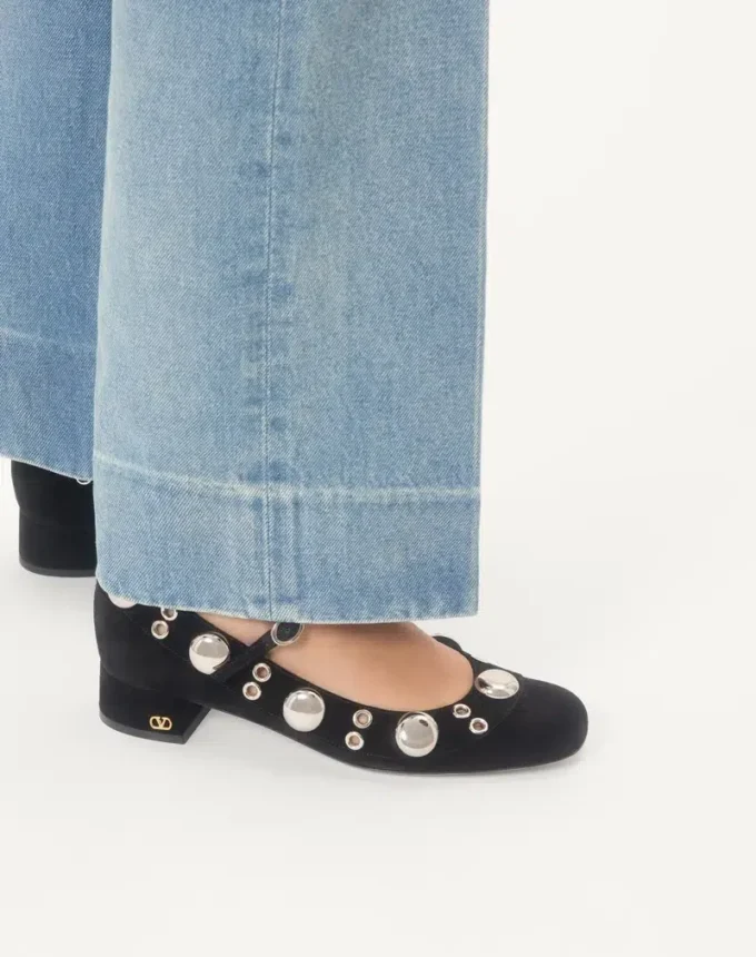 Escarpins Mary Jane Nellcôte en cuir croûte 30 mm Escarpins Mary Jane Nellcôte en cuir croûte 30 mm