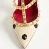Escarpins Rockstud avec broderie Plus de Pois 100 mm Escarpins Rockstud avec broderie Plus de Pois 100 mm