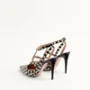 Escarpins Rockstud en tissu pied-de-poule 100 mm