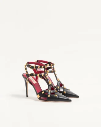 Escarpins Studdy en cuir de chevreau 100 mm Escarpins Studdy en cuir de chevreau 100 mm