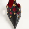 Escarpins Studdy en cuir de chevreau 100 mm