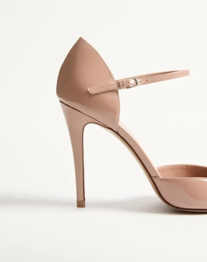 Escarpins Vlogo Signature D’Orsay en cuir verni 100 mm Escarpins Vlogo Signature D’Orsay en cuir verni 100 mm