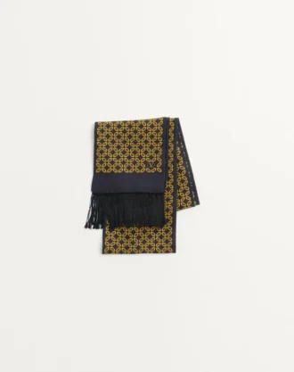 Foulard bandeau en soie Chamber avec franges