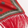 Foulard bandeau en soie Chamber avec franges