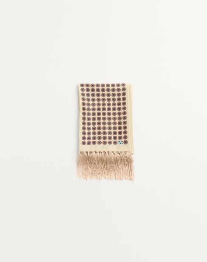 Foulard bandeau en soie Chamber avec franges