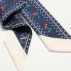 Foulard bandeau en soie Cherryfic