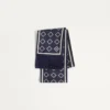 Foulard bandeau en soie Opticool avec franges