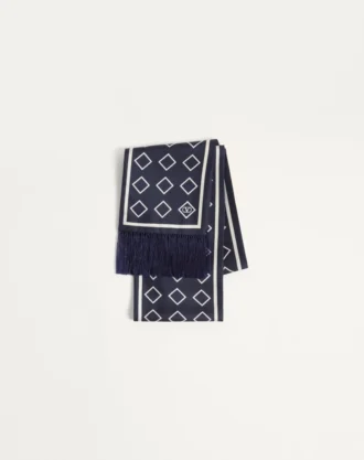 Foulard bandeau en soie Opticool avec franges