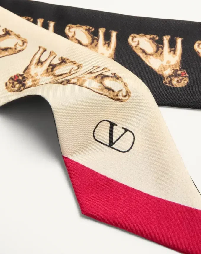 Foulard bandeau en soie Petit Charles