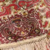 Foulard bandeau en soie Voyage Imaginaire avec franges