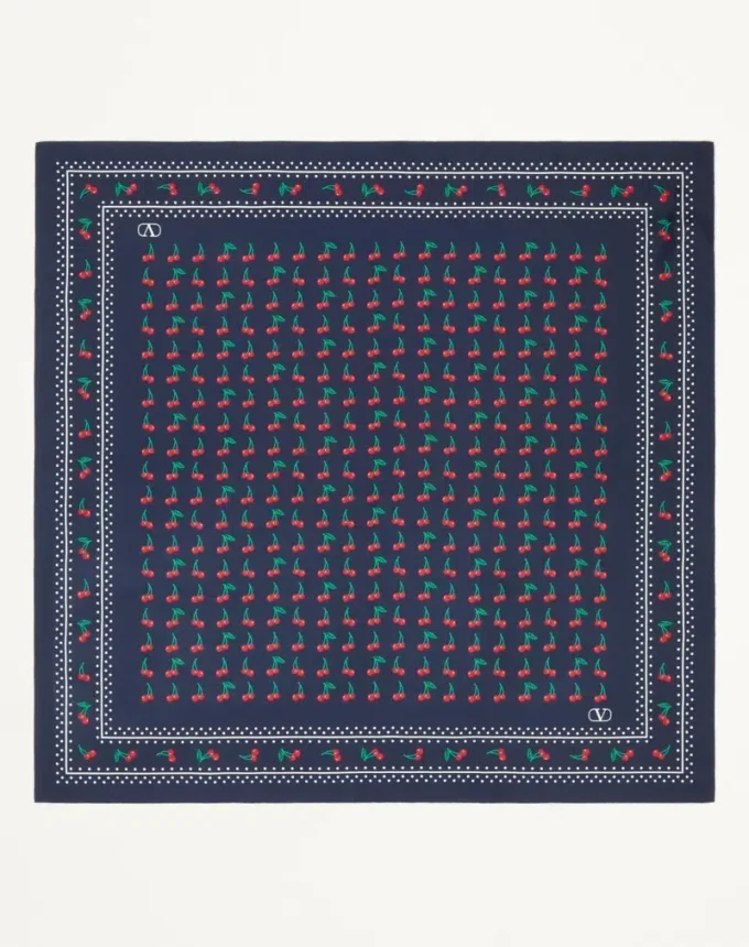 Foulard en soie Cherryfic