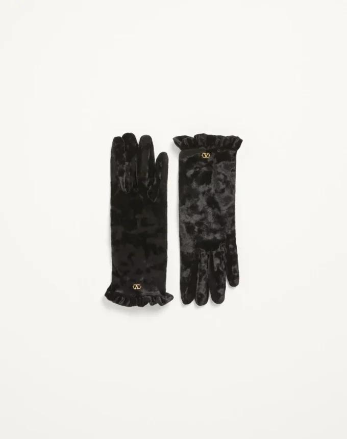 Gants en chenille VLogo Signature