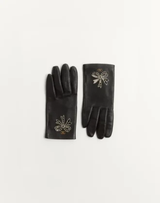 Gants en cuir nappa Vlogo Signature