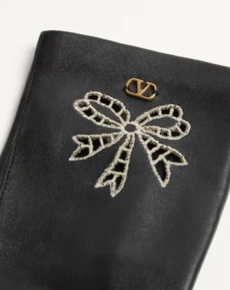 Gants en cuir nappa Vlogo Signature