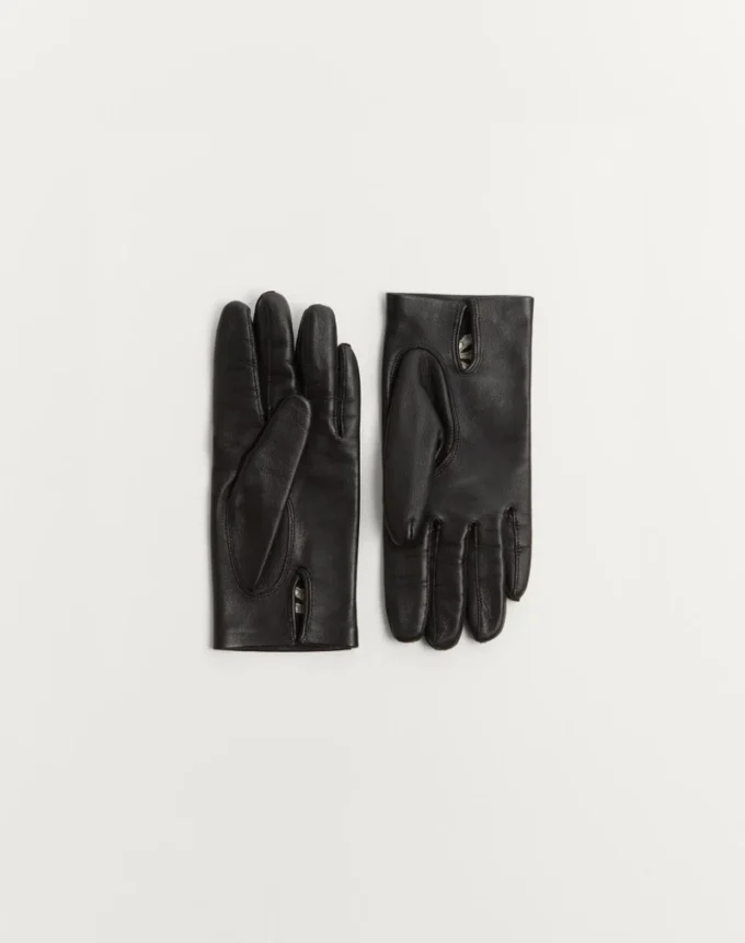 Gants en cuir nappa Vlogo Signature Gants en cuir nappa Vlogo Signature