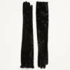 Gants longs en chenille VLogo Signature