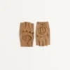 Gants sans doigts en cuir nappa Vlogo Signature