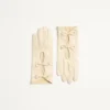 Gants VLogo Signature en cuir nappa avec nœuds