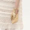 Gants Vlogo Signature en cuir nappa laminé