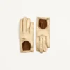 Gants Vlogo Signature en cuir nappa laminé