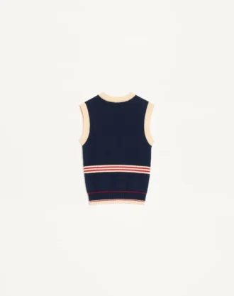 Gilet en coton tricoté