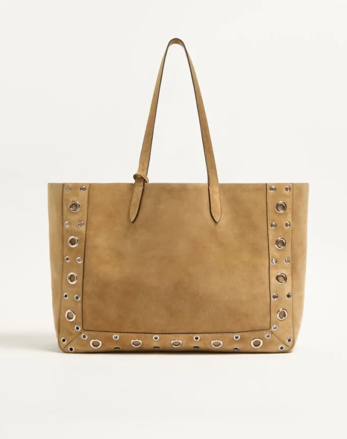 Grand sac cabas en daim Nellcôte de Valentino Garavani Grand sac cabas en daim Nellcôte de Valentino Garavani