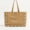 Grand sac cabas en daim Nellcôte de Valentino Garavani Grand sac cabas en daim Nellcôte de Valentino Garavani