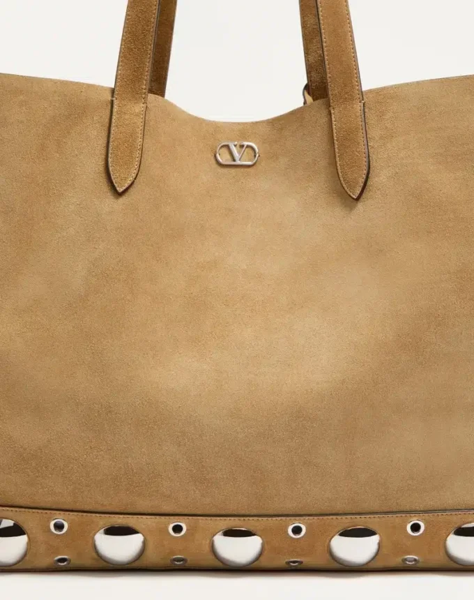 Grand sac cabas en daim Nellcôte de Valentino Garavani Grand sac cabas en daim Nellcôte de Valentino Garavani