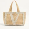 Grand sac cabas Valentino Garavani Viva Superstar en raphia Grand sac cabas Valentino Garavani Viva Superstar en raphia