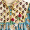Haut en coton et lurex avec imprimé Petales D’Amour brodé Haut en coton et lurex avec imprimé Petales D’Amour brodé