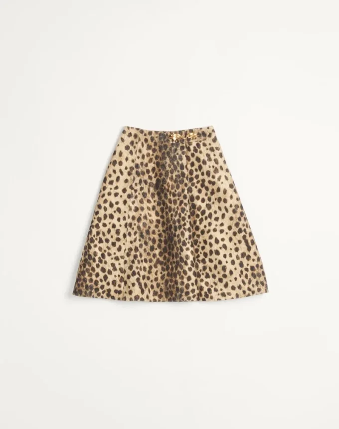 Jupe en laine imprimée Jaguar Spots Jupe en laine imprimée Jaguar Spots
