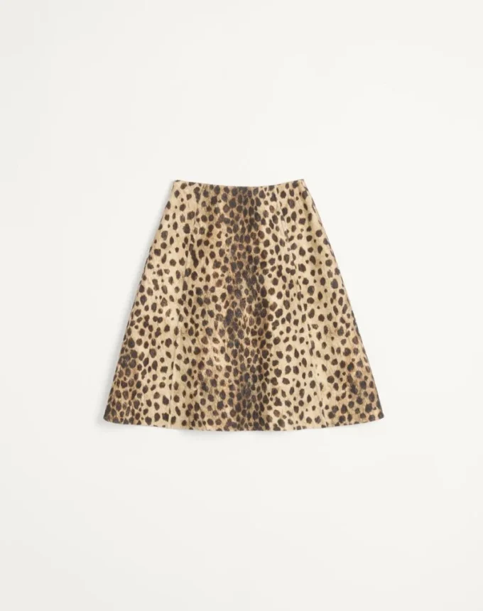 Jupe en laine imprimée Jaguar Spots Jupe en laine imprimée Jaguar Spots
