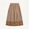 Jupe en maille avec motif jacquard lurex Jupe en maille avec motif jacquard lurex