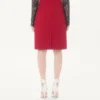Jupe en tweed de laine uni Jupe en tweed de laine uni