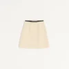 Jupe en tweed de laine uni Jupe en tweed de laine uni