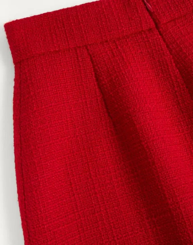 Jupe en tweed de laine uni Jupe en tweed de laine uni