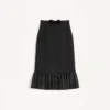 Jupe midi en crêpe couture Jupe midi en crêpe couture