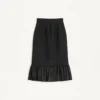Jupe midi en crêpe couture Jupe midi en crêpe couture
