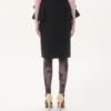 Jupe midi en crêpe couture Jupe midi en crêpe couture