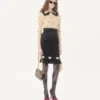 Jupe midi en double satin Jupe midi en double satin