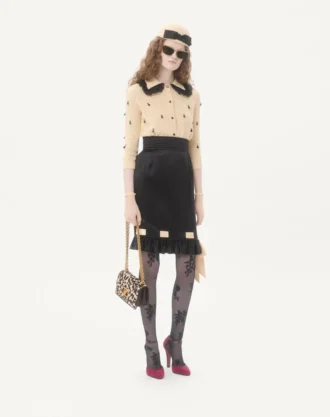 Jupe midi en double satin Jupe midi en double satin