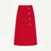 Jupe midi en georgette Jupe midi en georgette