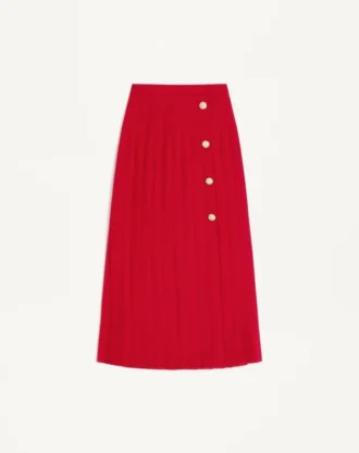 Jupe midi en georgette
