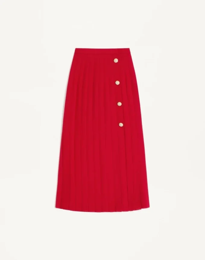 Jupe midi en georgette Jupe midi en georgette