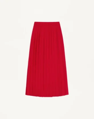 Jupe midi en georgette