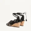 La Cruisette Mesh Wedge avec broderies 75 mm La Cruisette Mesh Wedge avec broderies 75 mm