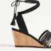 La Cruisette Mesh Wedge avec broderies 75 mm La Cruisette Mesh Wedge avec broderies 75 mm